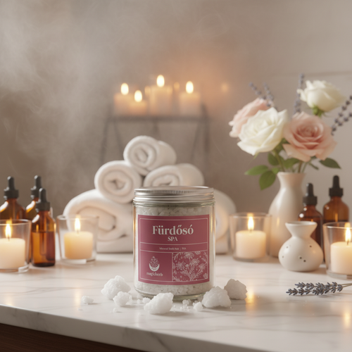 Spirit Flare SPA fürdősó 20% magnéziummal és egzotikus trópusi virágillattal a tökéletes ellazulásért.